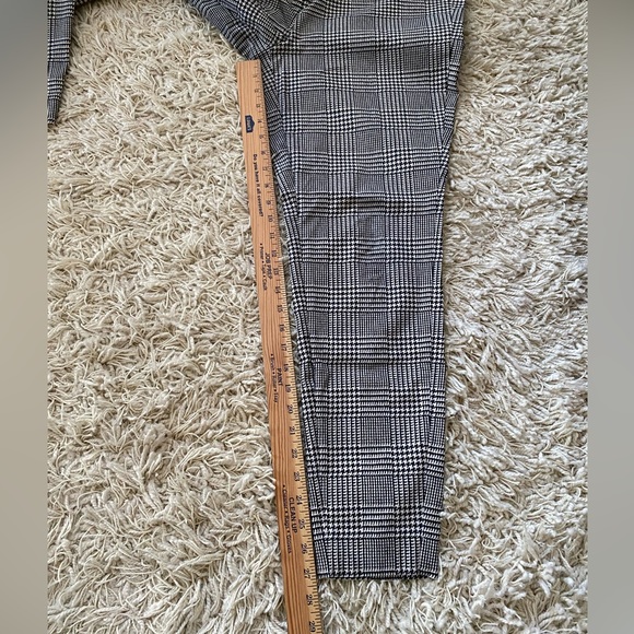THE LIMITED Women's Exact Stretch Pants Ankle Glen/ Houndstooth Black Ivory - Picture 5 of 15